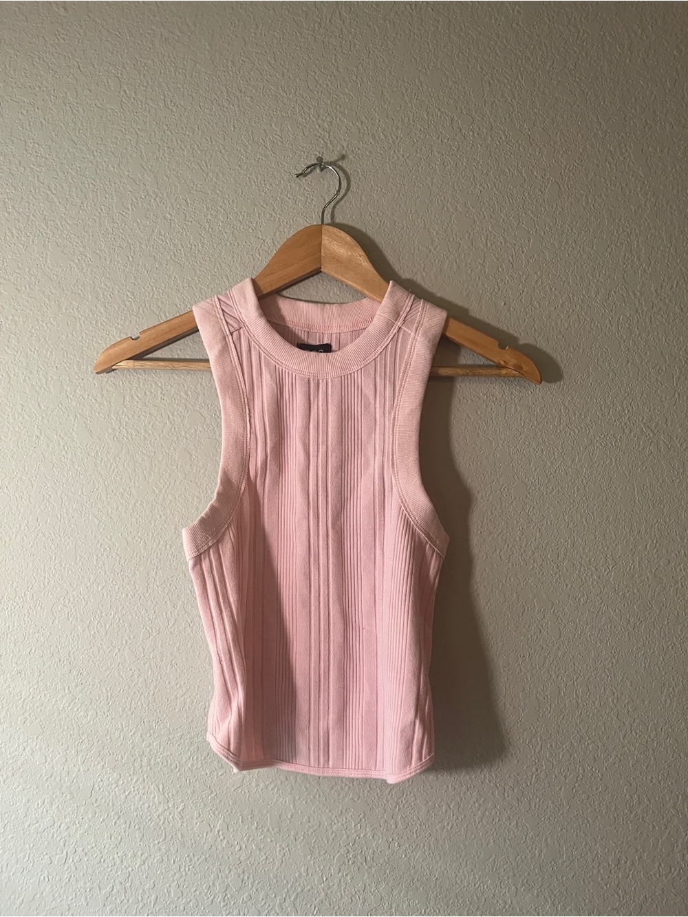 BDG Light Pink Ribbed Tank Top Urban Outfitters NWT